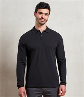 Premier HeiQ Viroblock Unisex Long Sleeve Polo Shirt